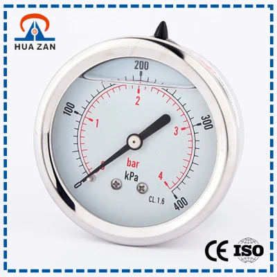 Small Oil Pressure Gauge Liquid Oil Filled Water Pressure Gauge